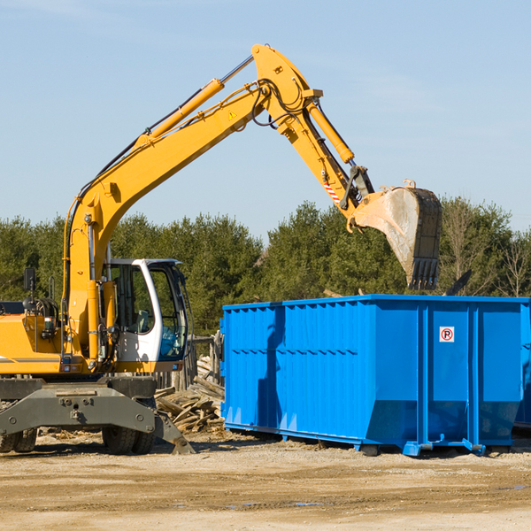 can i choose the location where the residential dumpster will be placed in Topinabee MI